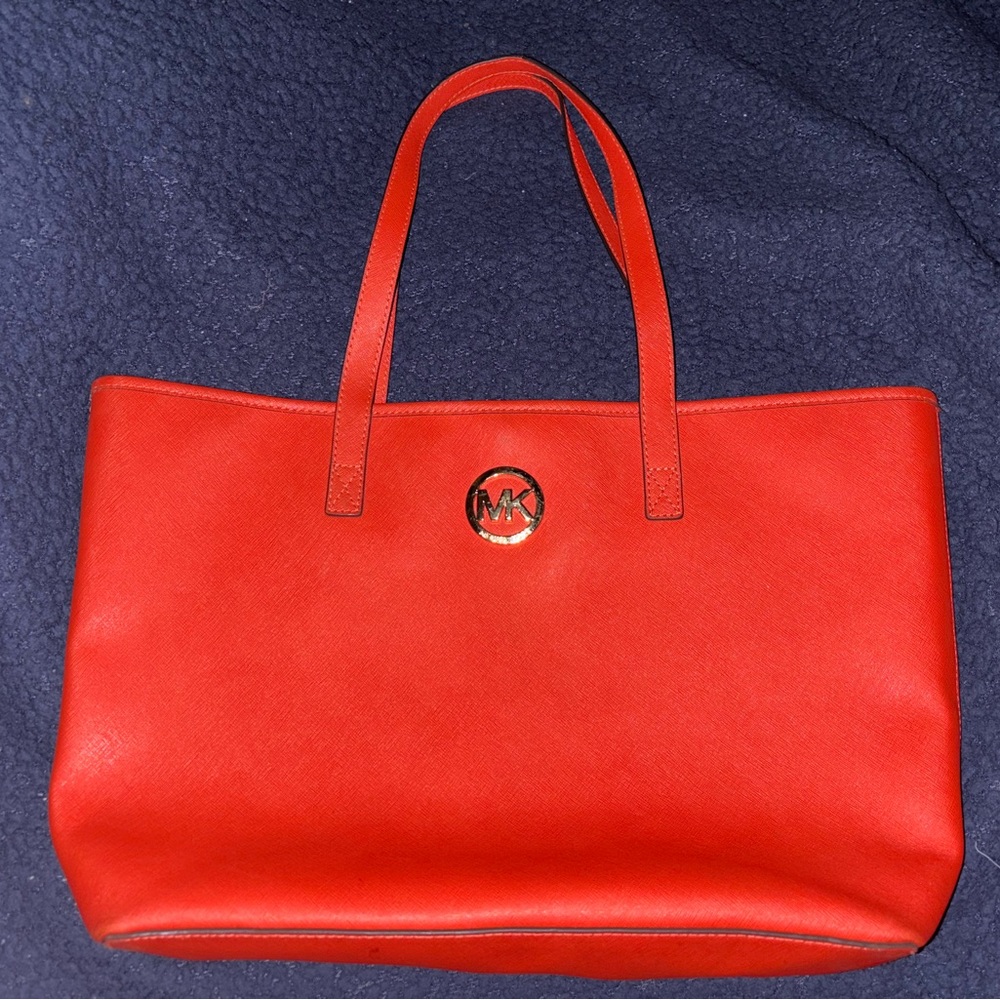 Michael Kors Red Tote Bag